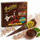 Boîte et cône de henné Golecha marron foncé 25 g avec motif mehndi traditionnel