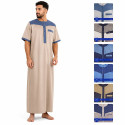 Gandoura homme chinée bicolore