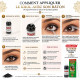 Guide illustré expliquant comment appliquer le khôl noir naturel Khojati avec son applicateur traditionnel