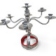 Shamadan danse orientale 7 chandeliers – Modèle avec défauts visibles – Artisanat égyptien - 4