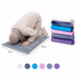 Tapis de prière uni 105 x 70 cm disponible en six couleurs