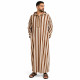 Djellaba à capuche pour Homme motif rayé - 4