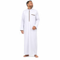Qamis saoudien liseret fin