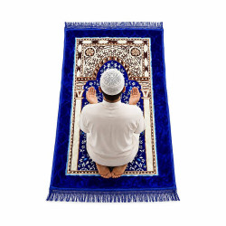 tapis-priere-homme-bleu-motif-mosquee