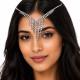 Bijou de front strass argenté 