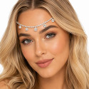 Bijou de front strass argenté