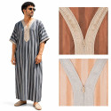 Djellaba homme à rayures style marocaine