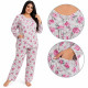 Ensemble 2 pièces Pyjama Femme fleuri - 4