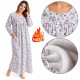 Chemise de nuit femme très chaude en molleton avec intérieur polaire