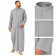 Djellaba homme col mao DAFFAH gris clair