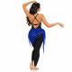 Tenue d'entraînement danse orientale femme avec legging long et dos croisé
