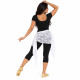 Tenue de cours danse orientale avec legging 7/8 vue de dos