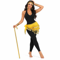 Tenue de cours danse orientale 2 pièces avec haut et legging vue de face