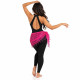 Tenue d'entraînement danse orientale asymétrique avec body dos nu