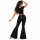 Tenue de cours danse orientale pantalon évasé femme vue de dos