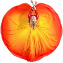 Jupe de danse grande ampleur couleur feu