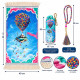 Dimensions kit tapis de prière fille avec housse et tasbih 99 grains