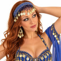 Serre tête filet de danse orientale bleu roy
