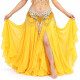 Ceinture de danse orientale perlée couleur or - 1