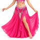 Ceinture de danse orientale perlée couleur fuchsia