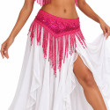 Ceinture de danse orientale perlée fuschia