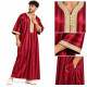 Gandoura homme style marocain à manches courtes rouge