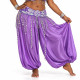 Ceinture de danse orientale satin orientale violet / argenté - 1