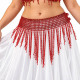 Ceinture élastique de danse orientale rouge - 1