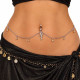 Chaine de taille piercing nombril fée strass - 1