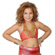 Brassière enfant de danse orientale rouge - 1