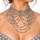 Collier élastique argenté - 1