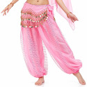 Sarouel de danse orientale rose