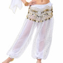 Sarouel de danse orientale blanc
