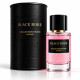 Eau de parfum Black Robe Collection Privée Intense 50 ml avec flacon et étui cylindrique noir