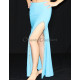 Jupe droite fendue de danse orientale turquoise