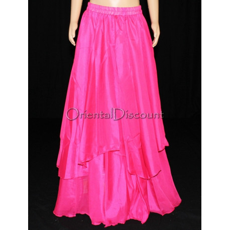 Jupe ado de danse orientale fuschia