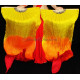 Eventail de danse orientale jaune orange rouge