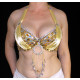 Soutien gorge satin de danse orientale