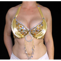 Soutien gorge satin de danse orientale