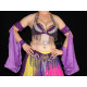 Manchons voilés de danse orientale violet