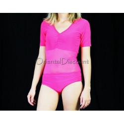 Body justaucorps de danse orientale fuschia