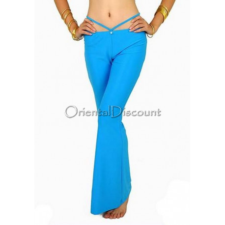 Pantalon de cours de danse orientale turquoise
