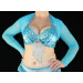 Boléro Danse Orientale Femme - Manches Volantes, Dentelle Patchwork - Taille L à 3XL - Pour Danse Du Ventre, Spectacle, Yoga - 11
