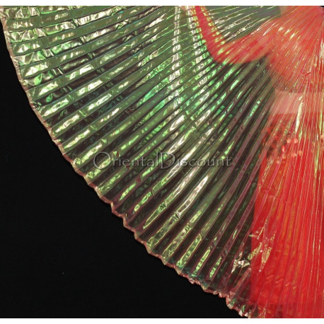 Ailes d'isis de danse orientale rouge transparent