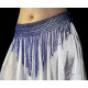 Ceinture élastique bleu roy de danse orientale