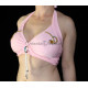 Top de danse orientale rose clair