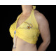 Top de danse orientale jaune