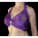 Top de danse orientale violet