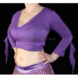 Top de cours de danse orientale violet