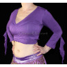Top de cours de danse orientale violet